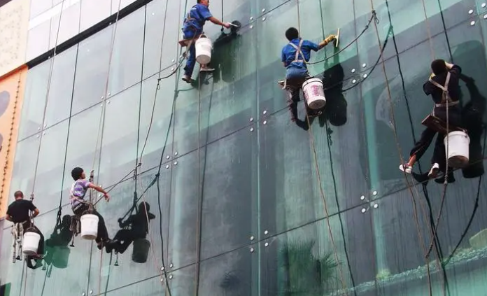 杭州医院外墙清洁 玻璃幕墙清洗保洁 高新西区外墙清洗