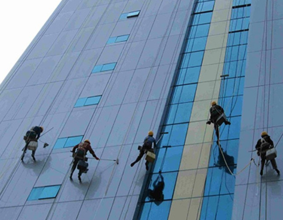 杭州医院外墙清洁 玻璃幕墙清洗保洁 高新西区外墙清洗