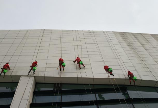 杭州医院外墙清洁 玻璃幕墙清洗保洁 高新西区外墙清洗