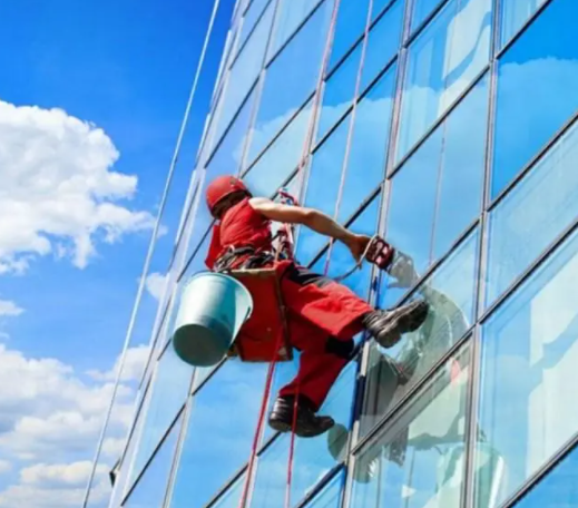 杭州锦江外墙蜘蛛人清洗 高空玻璃清洗公司电话